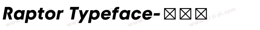 Raptor Typeface字体转换